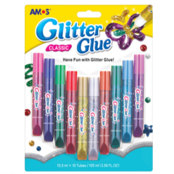 Amos Glitterlim Blister Classic 10,5ml x 10