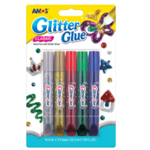 Amos Glitterlim Blister Classic 10,5ml x 5