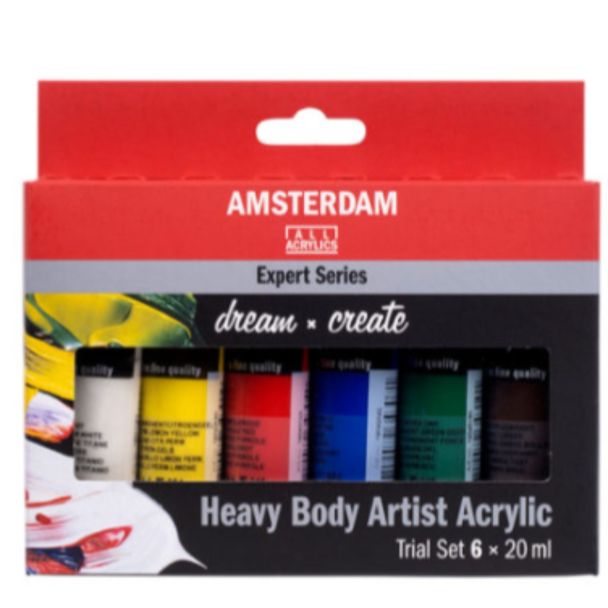 Amsterdam Expert Akryl Sett - 6x20ml