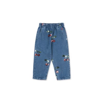 Magot Sequin Frill Pants - Cherry Sequin
