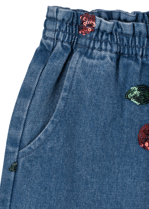 Magot Sequin Frill Pants - Cherry Sequin - Image 4