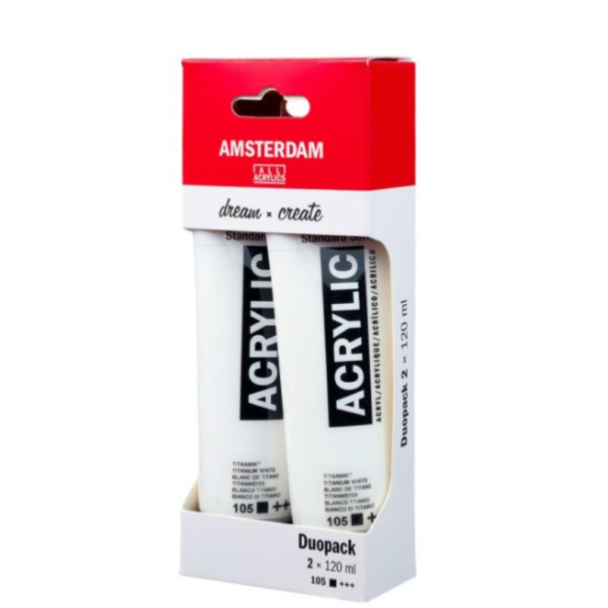Amsterdam Standard Akryl 20ml - 105 Titanium white