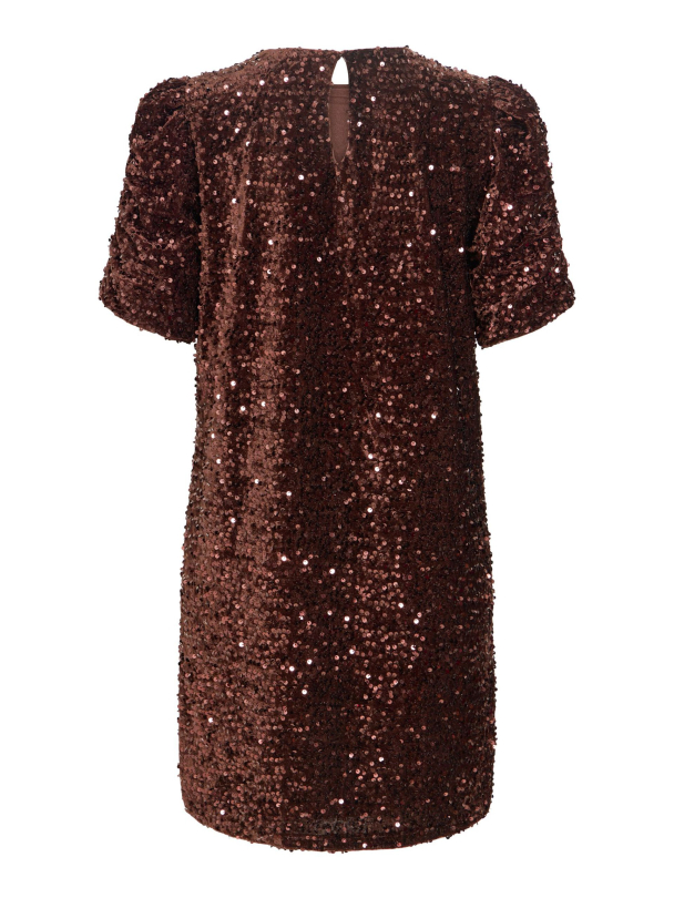 VIBelieve paljettkjole, brun - Image 3