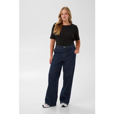Kaffe Curve Hailey jeans med vide ben