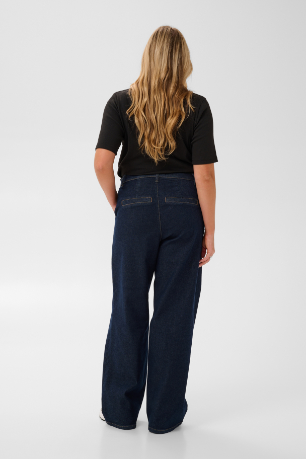 Kaffe Curve Hailey jeans med vide ben - Image 2