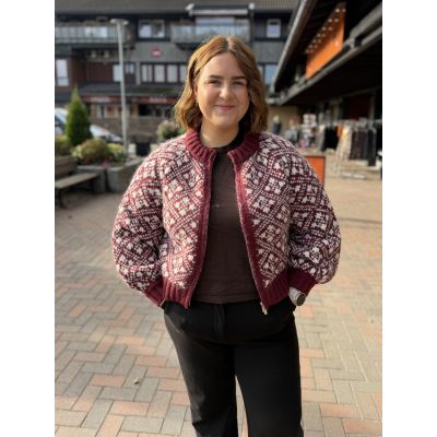 VMINGA LS O-NECK ZIP CARDIGAN LCS