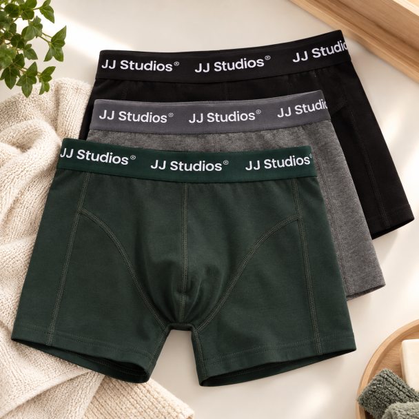 JACSOHO SOLID TRUNKS 3 PACK JNR SN - Image 1