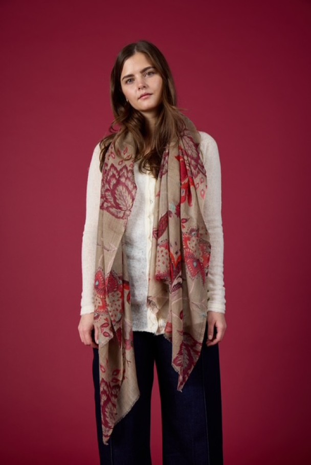 Vintage Flower Scarf  - Image 2