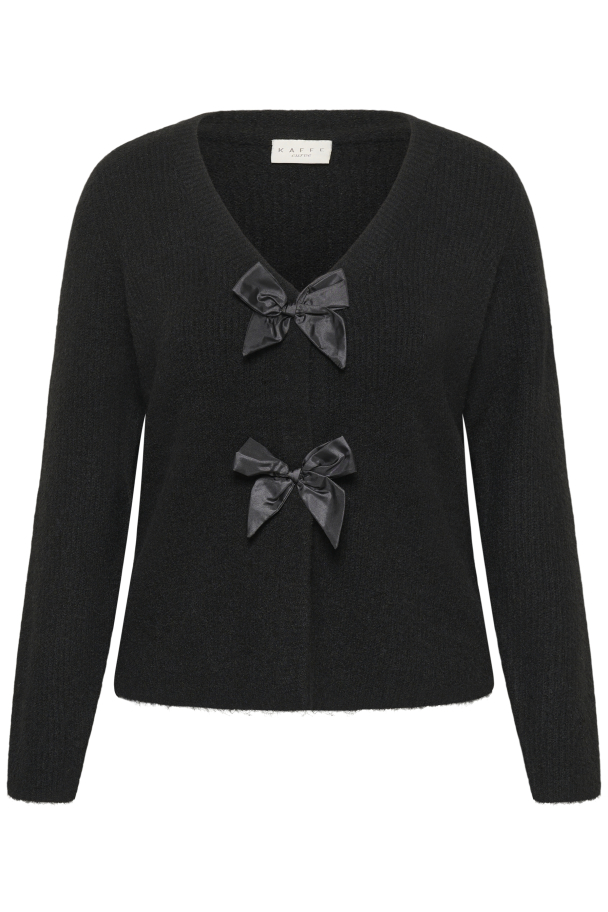 Kaffe Curve Mai cardigan med sløyfer - Image 4