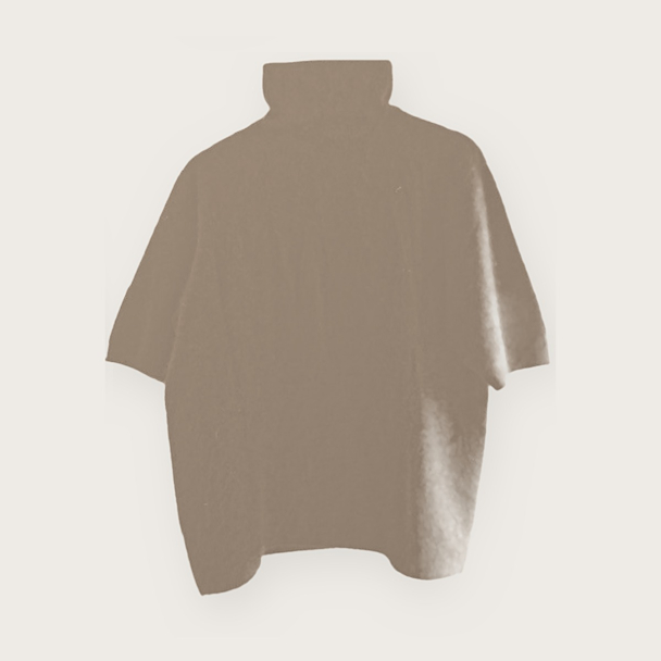 Gaby Brushed Top - Taupe