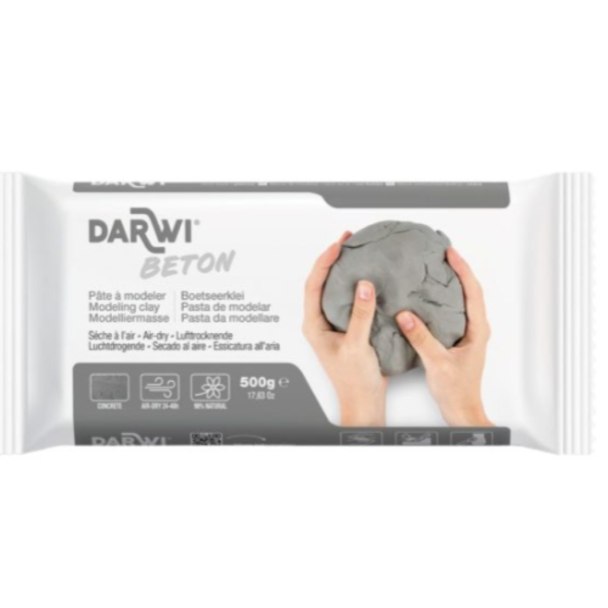 Darwi Beton Lufttørkende leire - 500g
