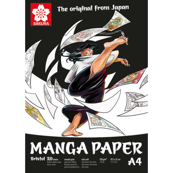 Sakura Manga Paper A4 – 20 ark – 250g