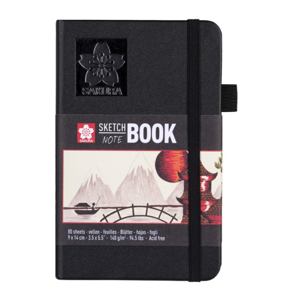 Sakura Sketch NoteBook – 9x14cm 140g/m – Kremhvite ark