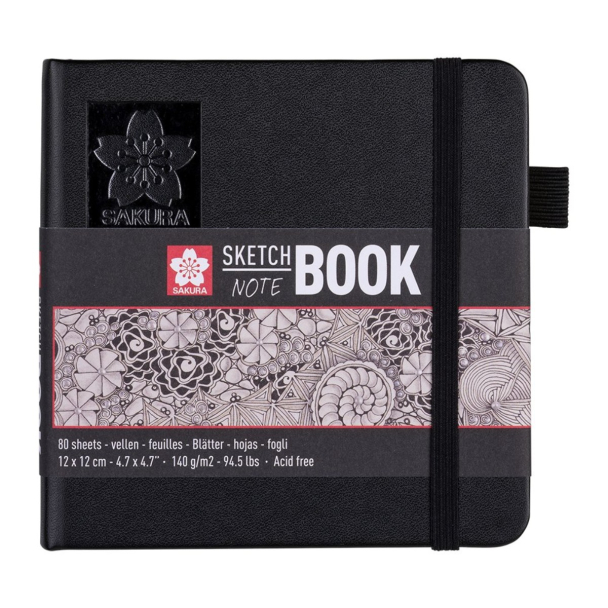 Sakura Sketch NoteBook – 12x12cm 140g/m – Kremhvit