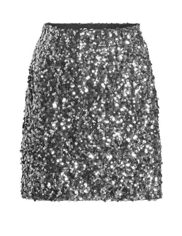 VIFaith paljettskjørt, sølv - Image 1