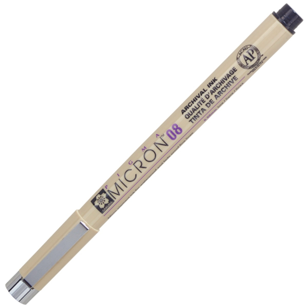 Sakura Pigma Micron 08 – 0,50mm – 49 Sort - Image 1
