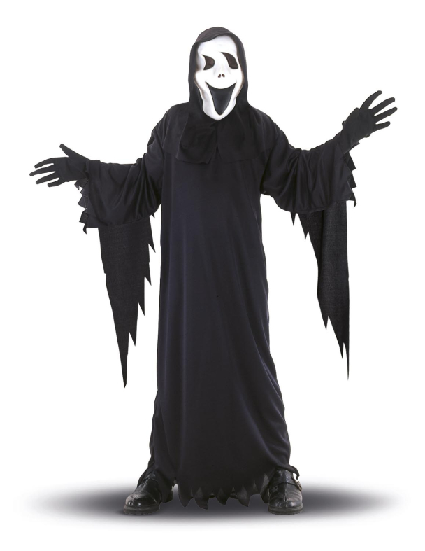 Scream kostyme, størrelse 120 cm