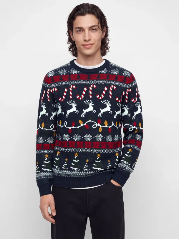 JJXMAS SANTA KNIT CREW NECK - Image 1