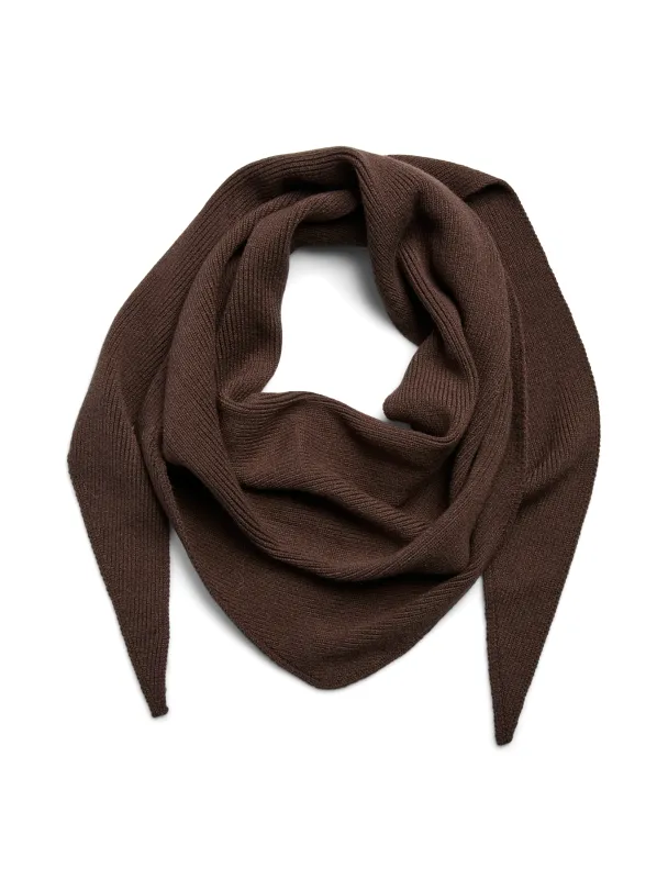 PCKOMMA RIB BIG TRIANGLE SCARF NOOS BC - Image 3