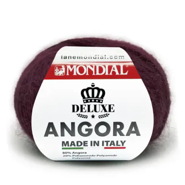Lane Mondial Angora mørk brun 0925