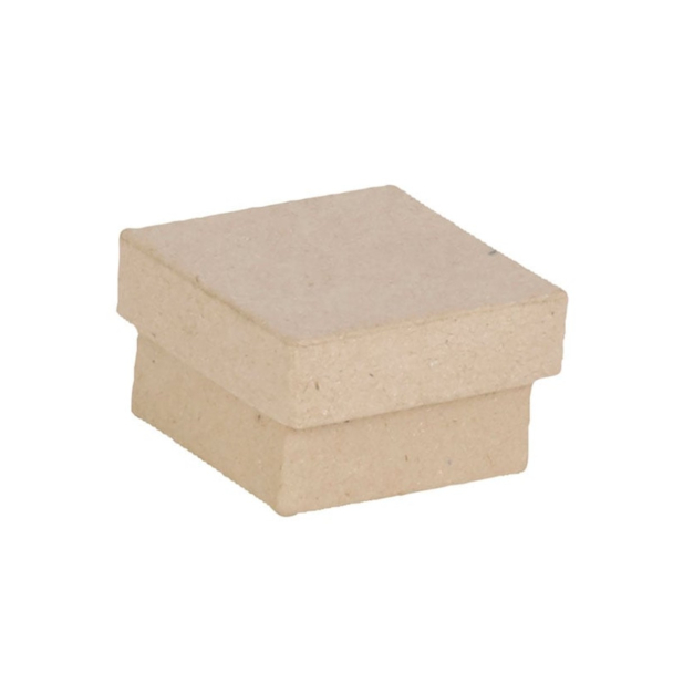 Decopatch Pappmaché – 4,5×4,5x3cm – Små esker firkantet