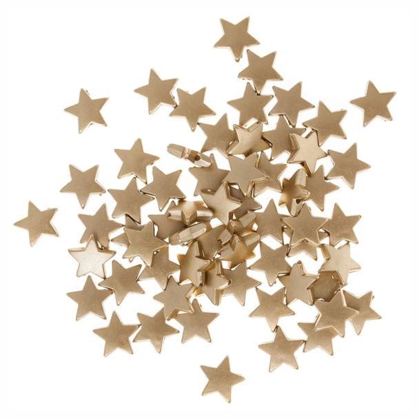 dpCraft Perler stjerne 15mm 60stk – Gull