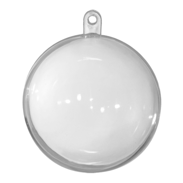 Plastkule transparent 5stk – 100mm