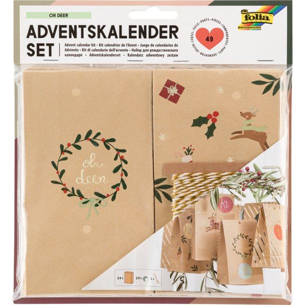 Folia Sett Adventskalender – OH DEER