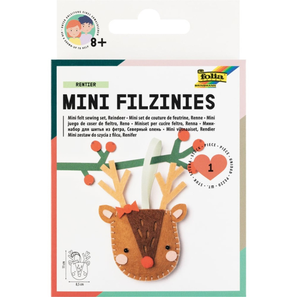 Folia Filtfigur Mini sysett – Reinsdyr