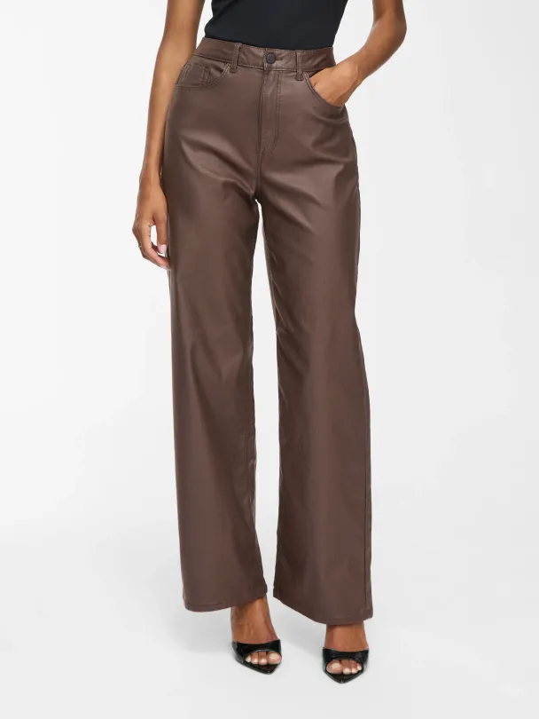 VIFREYA HW COATED WIDE JEANS/2 - Image 1