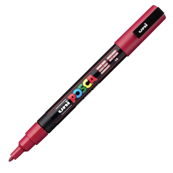 Uni POSCA PC-3M – Fine 0,9-1,3mm – 14 dark red