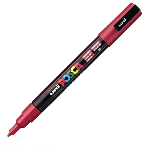 Uni POSCA PC-3M – Fine 0,9-1,3mm – 14 dark red