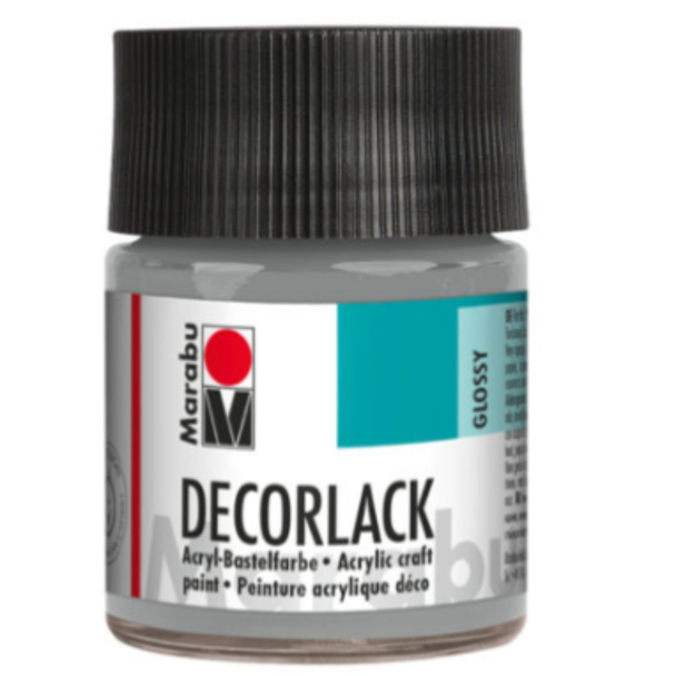 Marabu Decorlack Hobbymaling 50ml – 782 Metallic sølv