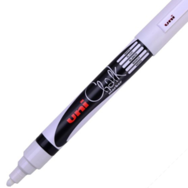Uni Chalk Marker PWE-5M Bullet tip 1,8-2,5mm – White