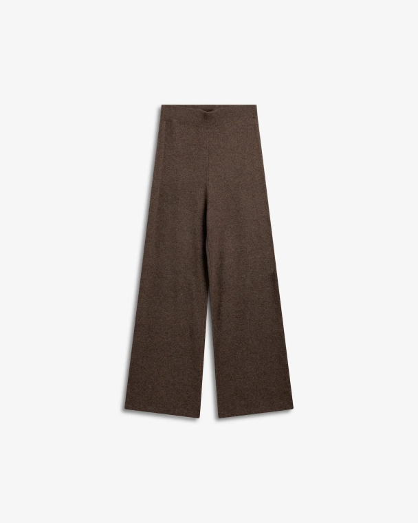 Serge Merino Pants - Brown Melange - Image 1
