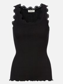 Rosemunde Babette Silk SL U-neck Lace Top Black 1.jpg