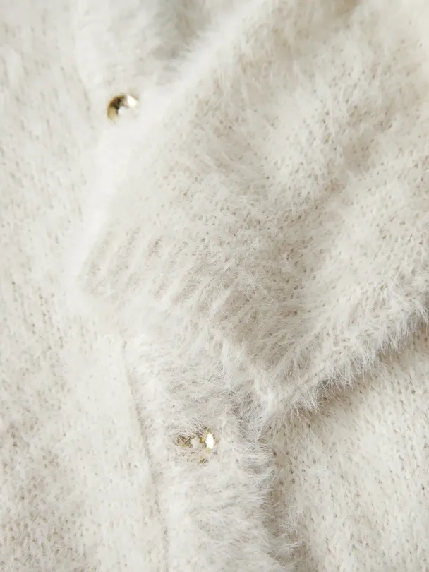 NMFrevera Cardigan Offwhite - Image 3