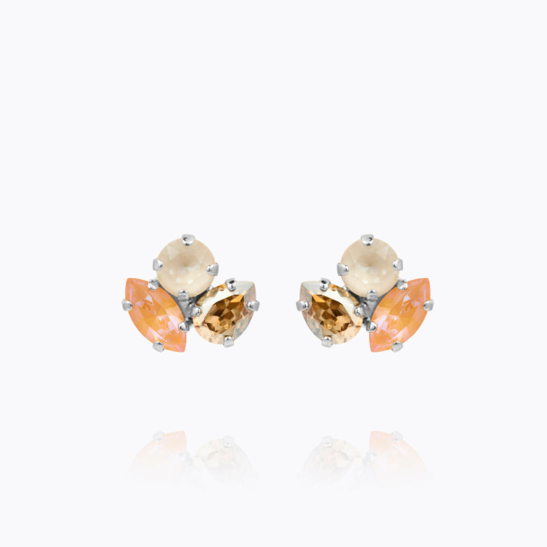 Ana Earrings Rhodium - Mango Combo  - Image 1