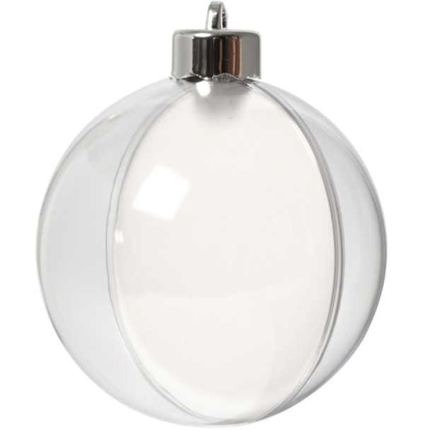 Deko-kule - 8 cm, transparent - Image 1