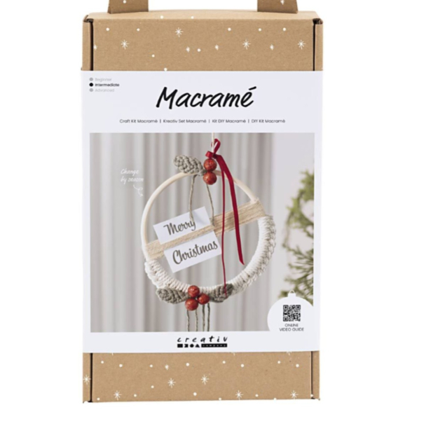 DIY Kit Makramè - Julekrans - Image 1