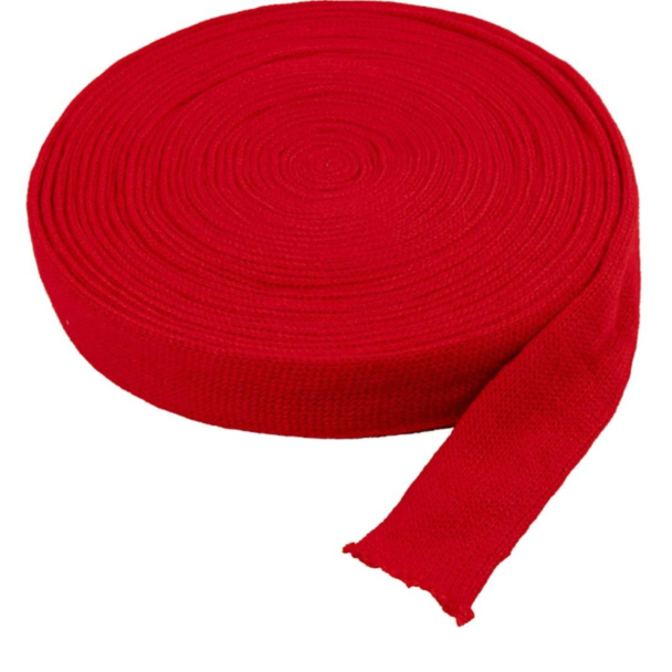 Tubestrikk - 10 m - 40 mm, julerød