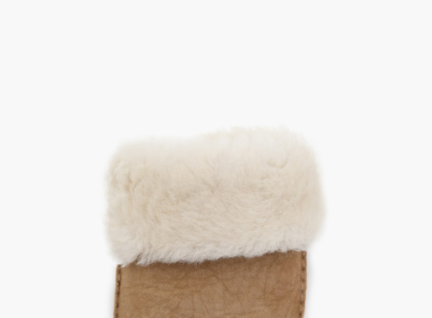Ina Suede Shearling Votter - Cognac - Image 3