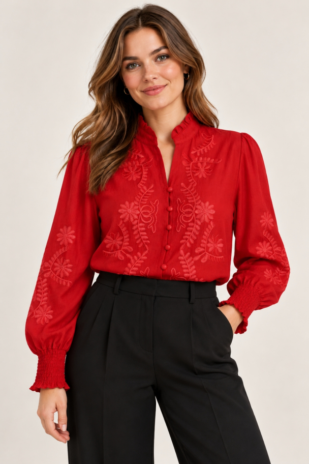 M Jeans Vanessa Emb bluse - Image 2