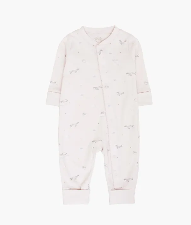 Whales Overall - Pink - Image 1