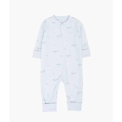 Whales Overall - Blue