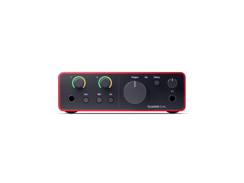 LYDKORT Focusrite Scarlett Solo Gen4 | USB-lydkort, 2inn/2ut