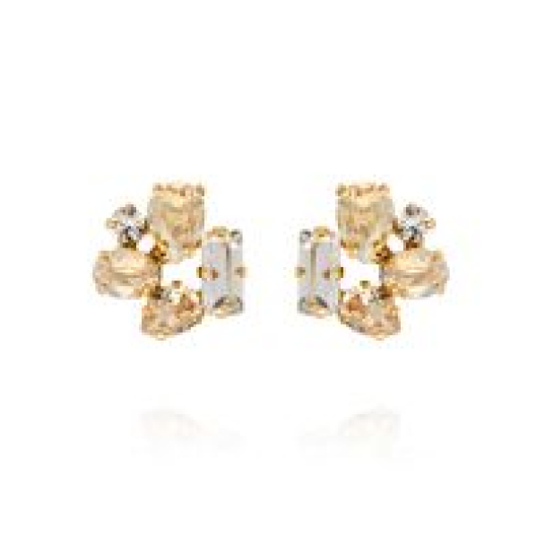 Noelle Stud Earrings - Gold/Golden Combo