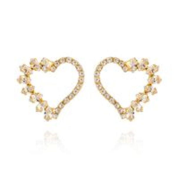 Amour Atelier Statement Earrings - Gold/Crystal