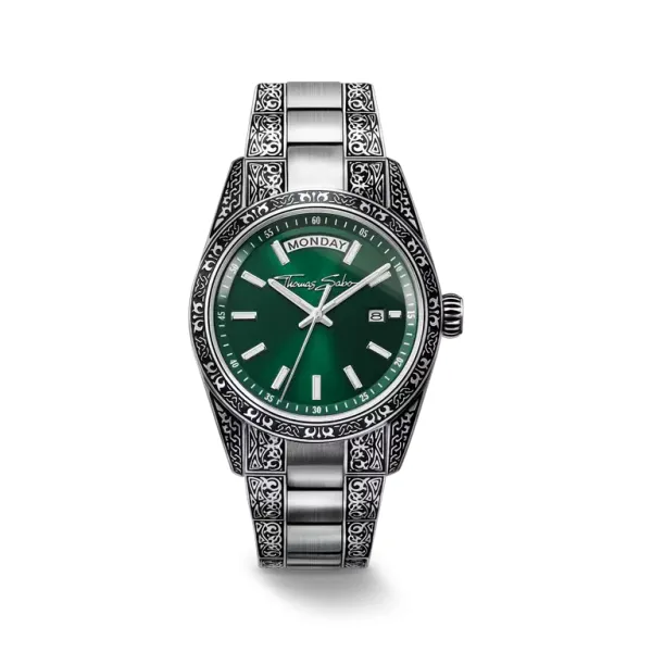 Thomas Sabo - Rebel At Heart Gr&oslash;nn Klokke