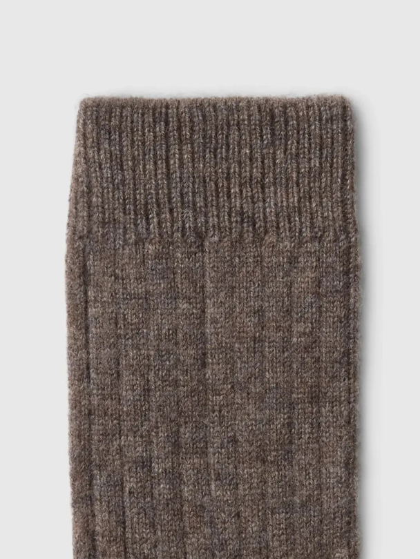 SLWLEA Cashmere Blend Sock - Chocolate Chip Melange - Image 2